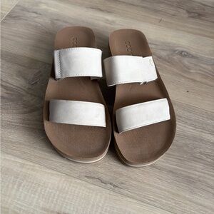 Cobian Women's Sandals - Cream and Tan